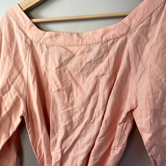 NWT Anthropologie Maeve Alanis Belted Button Top Shirt Blouse Women's Size 4 - Picture 12 of 16